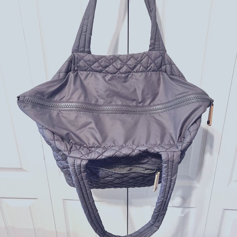 Urbanfit by Urban Expressions Tote Lightweight Bag-Gray Quilted-Large-Versatile - Picture 9 of 13
